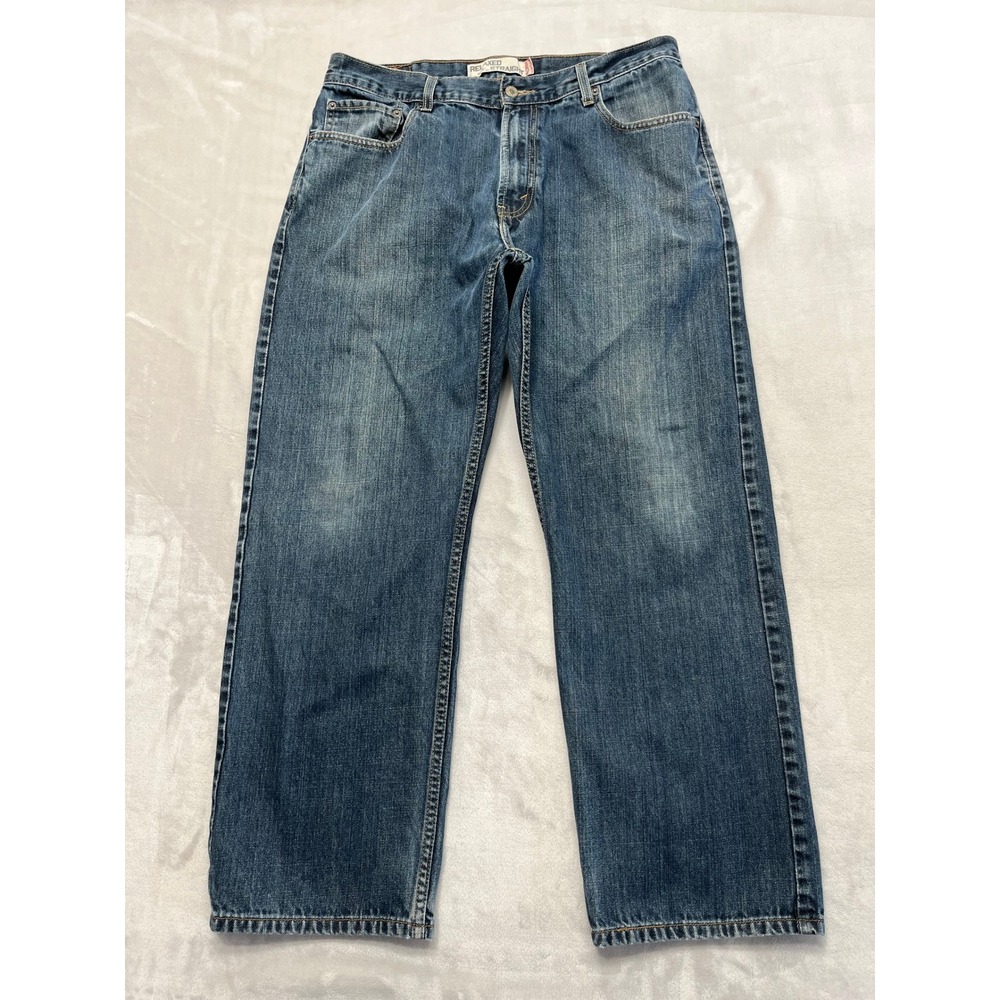 Levis 559 Jean Men 36x30 Blue Wash Denim Relaxed Straight Classic Fit